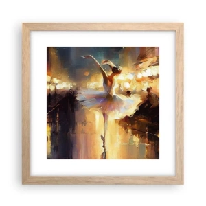 Poster in einem Rahmen aus heller Eiche - Wunder auf der Straße - 30x30 cm