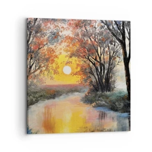 Bild auf Leinwand - Leinwandbild - Herbststimmung - 70x70 cm