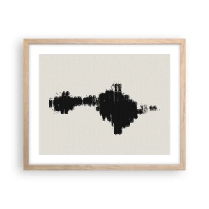 Poster in einem Rahmen aus heller Eiche - Schwingungen der Fantasie - 50x40 cm