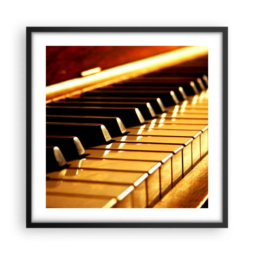 Poster in einem schwarzem Rahmen - Endlose Möglichkeiten - 50x50 cm