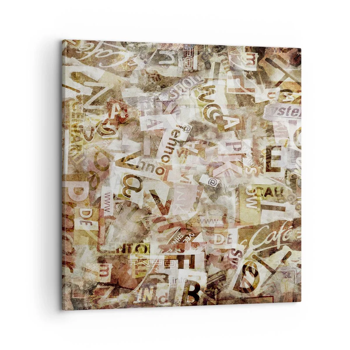 Bild auf Leinwand - Leinwandbild - Ich vereinige das Geschwätz - 50x50 cm