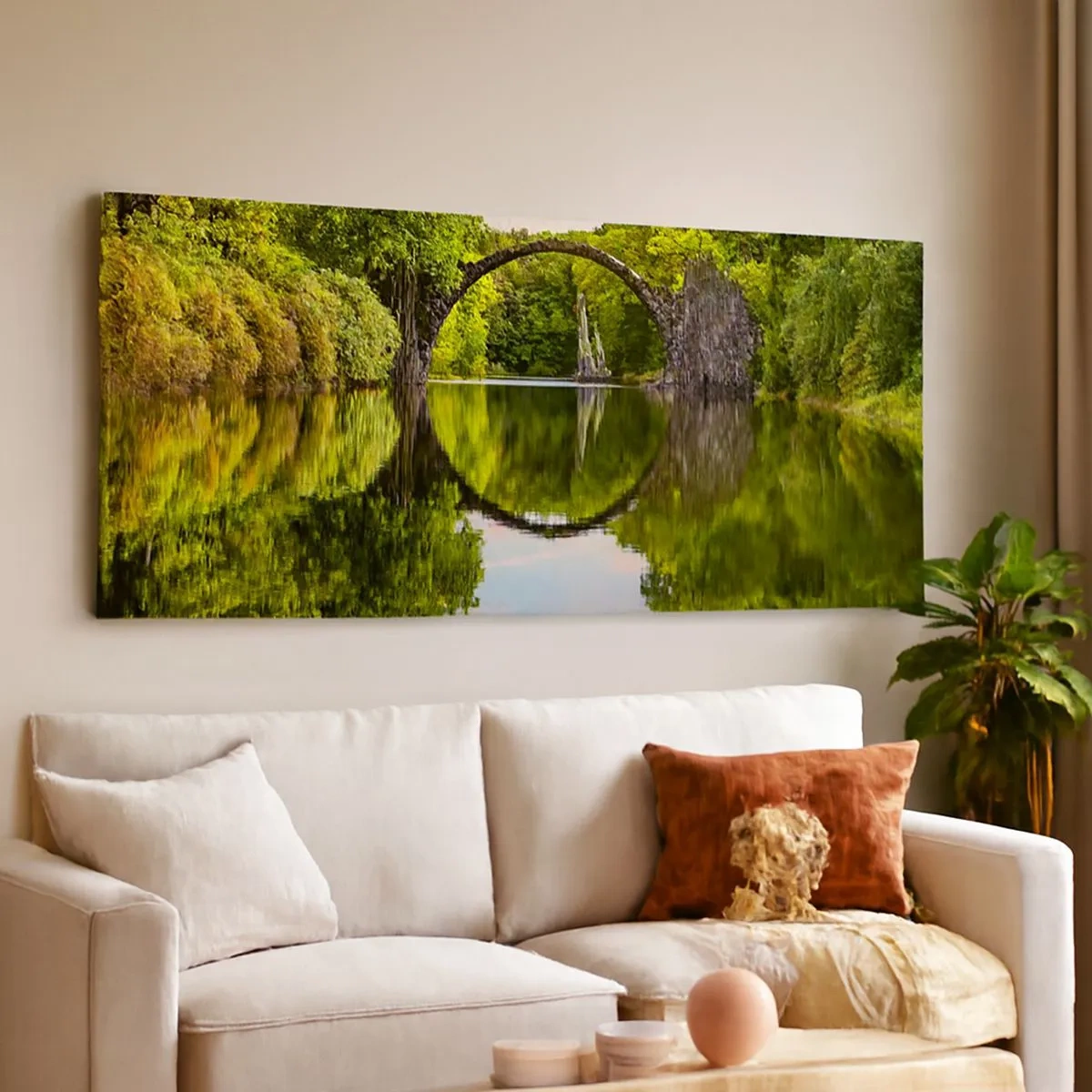 Bild auf Leinwand - Leinwandbild - An der Kreuzung zweier Welten - 100x40 cm