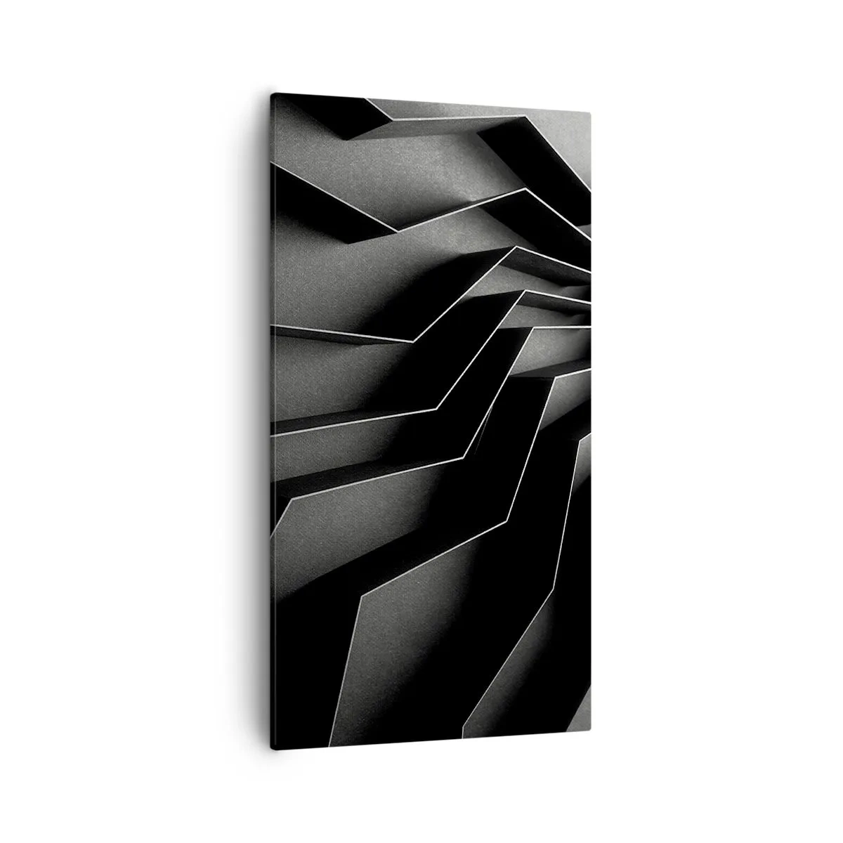 Bild auf Leinwand - Leinwandbild - Räumliche Ordnung - 55x100 cm