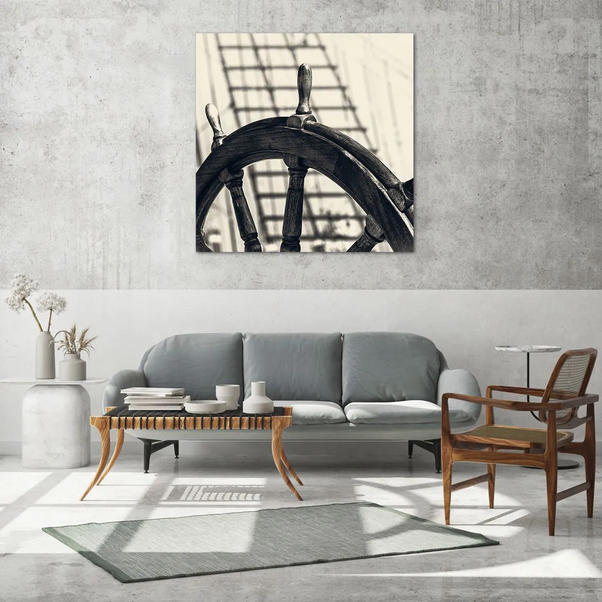 Glasbild - Bild auf glas - Meeresgeschichten - 70x70 cm