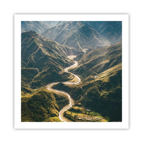 Poster - Direkt aus dem Herzen der Berge - 60x60 cm
