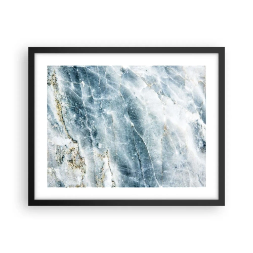 Poster in einem schwarzem Rahmen - Eiswelt - 50x40 cm