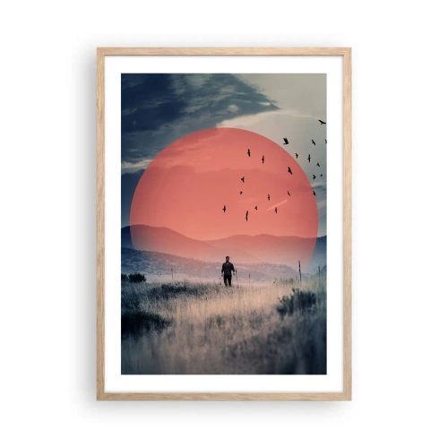 Poster in einem Rahmen aus heller Eiche - In eigenen Elementen - 50x70 cm