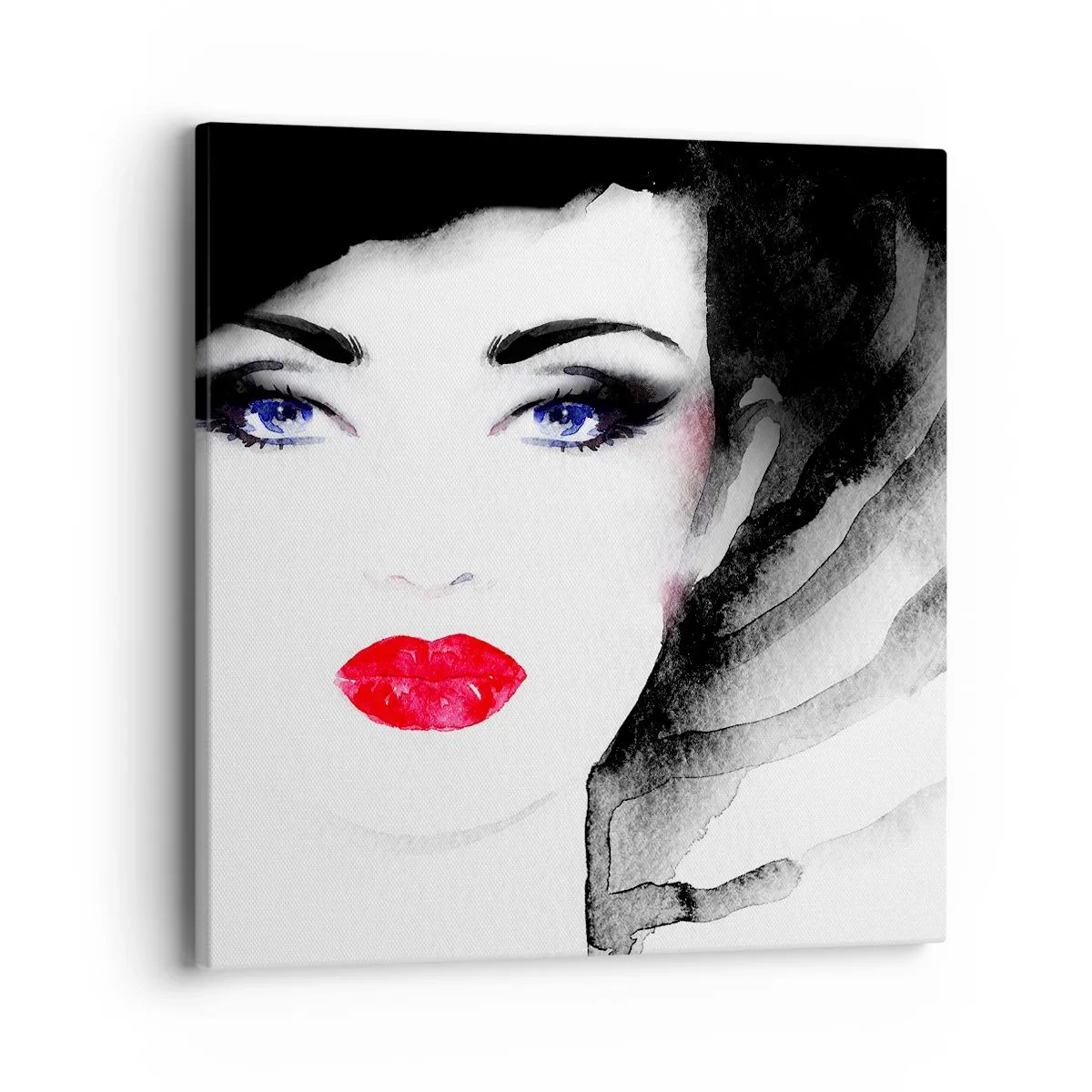 Bild auf Leinwand - Leinwandbild - Er drückt zurück und ruft an - 40x40 cm