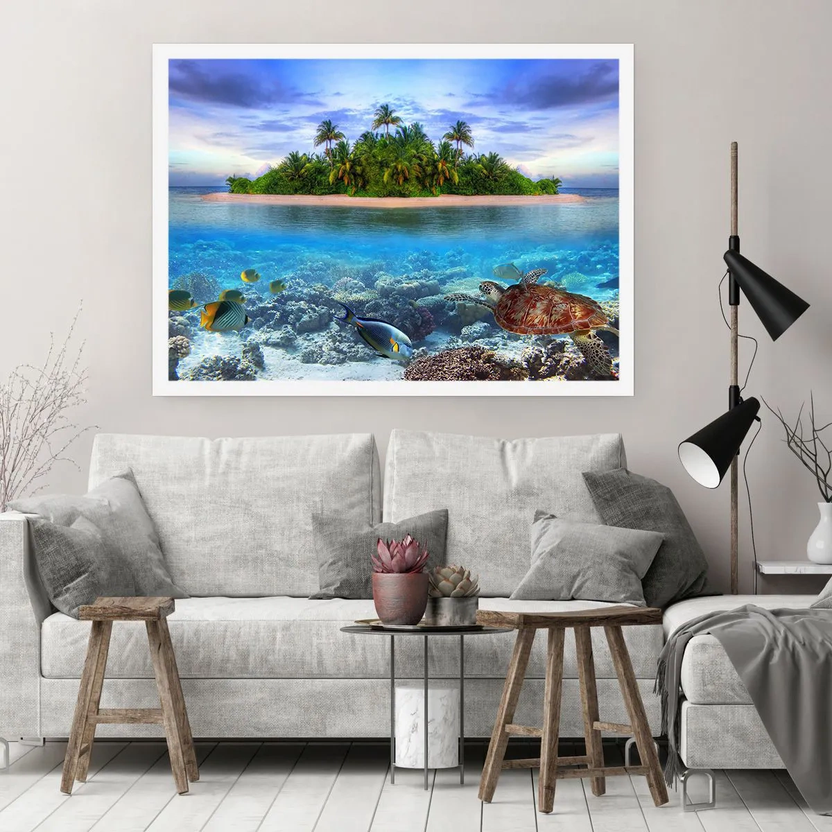 Poster - Heavenly Island lädt dich ein - 40x30 cm