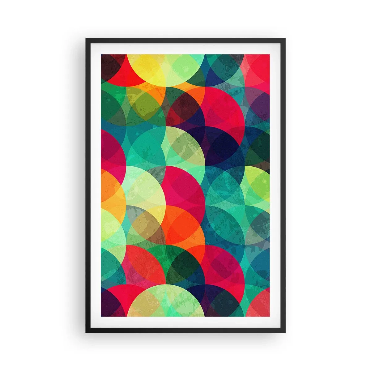 Poster in einem schwarzem Rahmen - Aufstieg zum Regenbogen - 61x91 cm