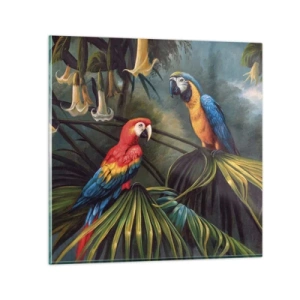 Glasbild - Bild auf glas - Romantik in den Tropen - 40x40 cm