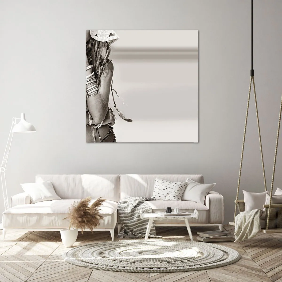 Bild auf Leinwand - Leinwandbild - Wieso ein Mädchen - 70x70 cm