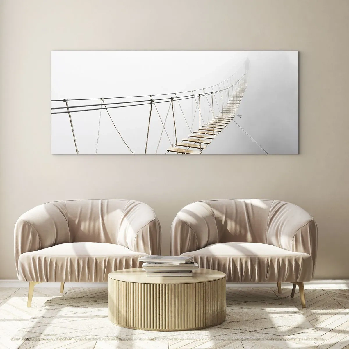 Glasbild - Bild auf glas - Wohin wird es dich führen? - 100x40 cm