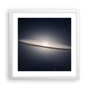 Poster in einem weißen Rahmen - Vor langer Zeit in einer weit entfernten Galaxie ... - 40x40 cm