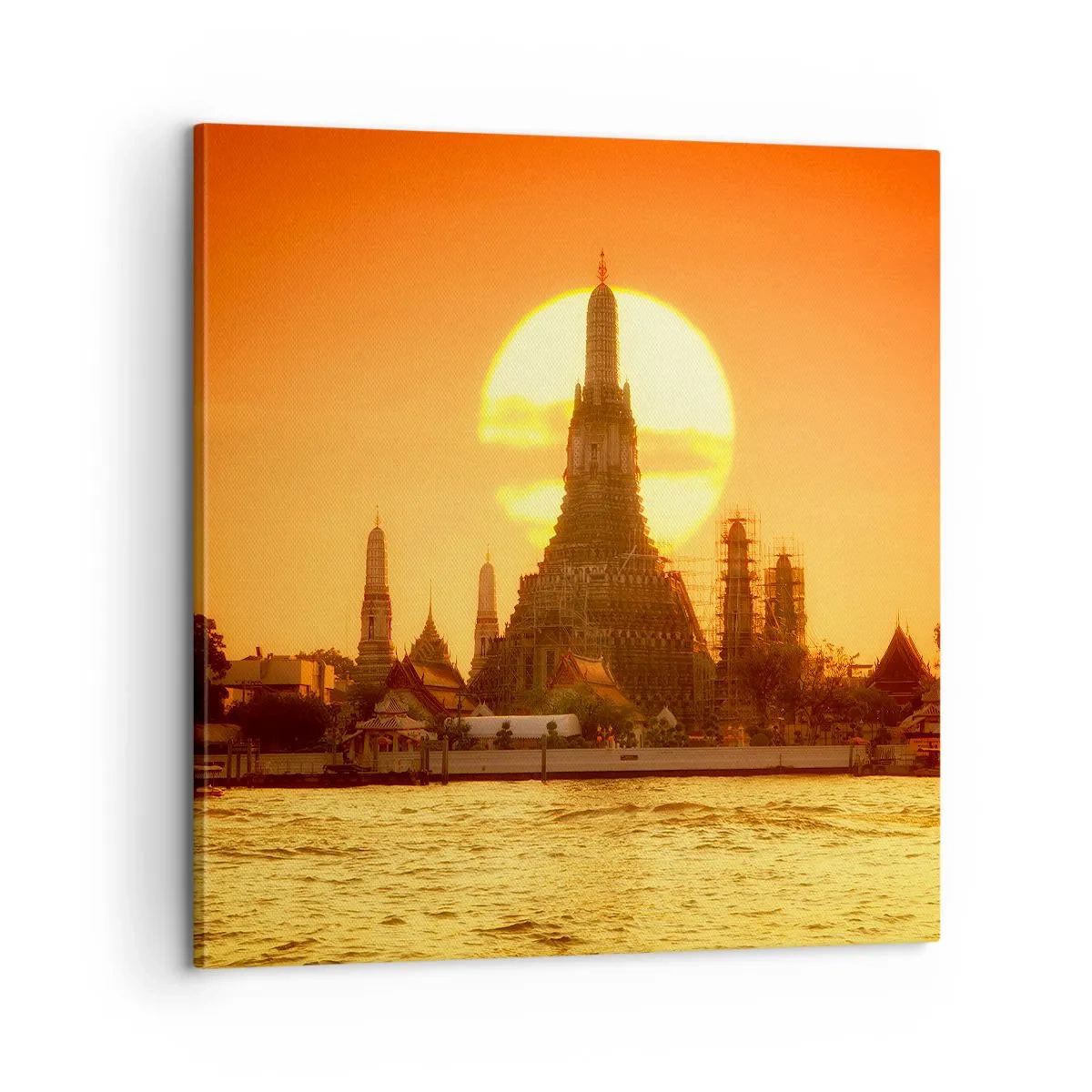 Bild auf Leinwand - Leinwandbild - Der Sonne entgegen, immer der Sonne entgegen - 60x60 cm