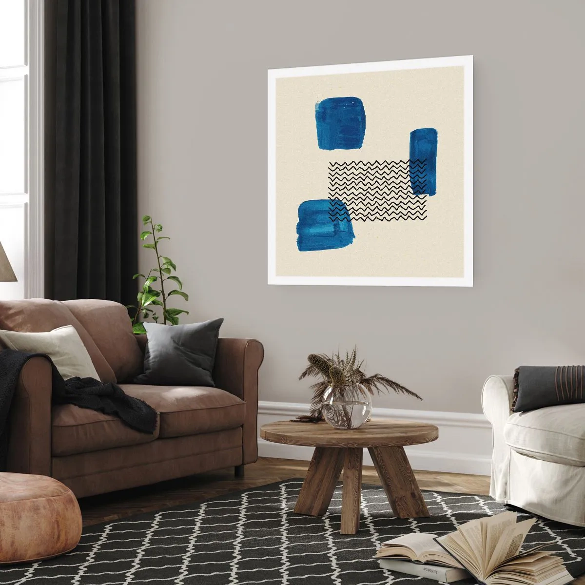 Poster - Ein abstraktes Quartett - 40x40 cm