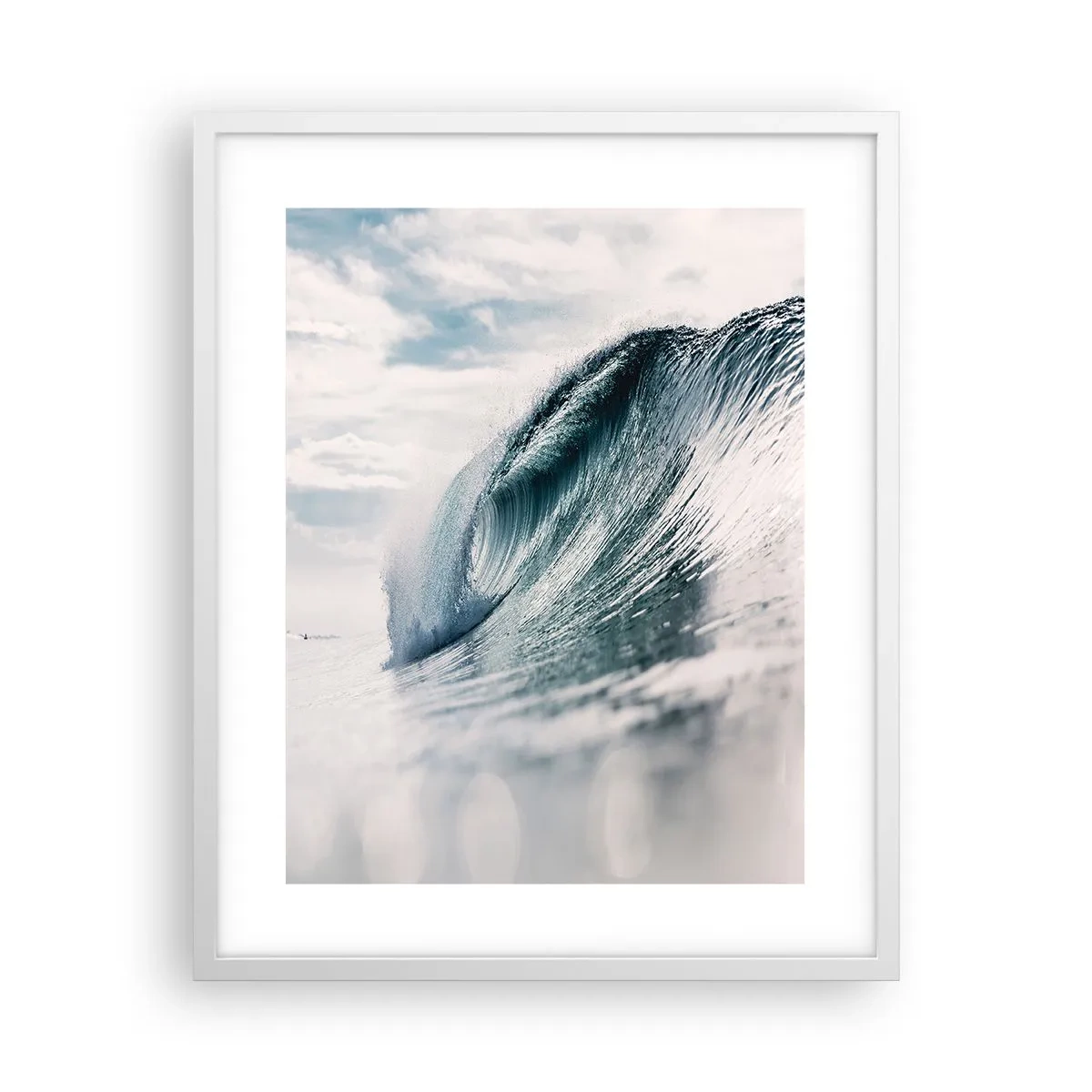 Poster in einem weißen Rahmen - Wasserspitze - 40x50 cm