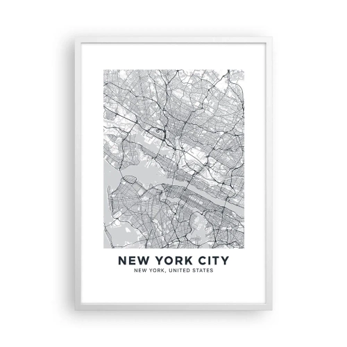 Poster in einem weißen Rahmen - Die Anatomie einer Metropole - 50x70 cm