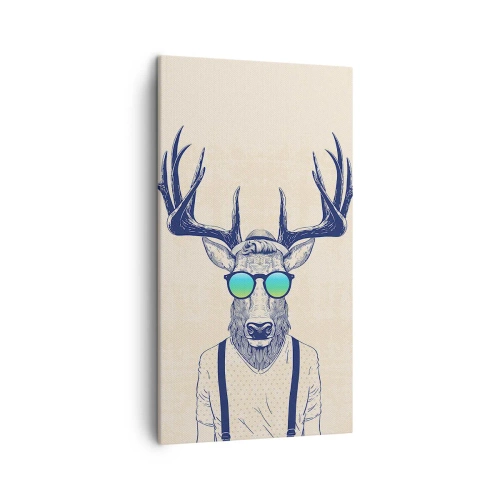 Bild auf Leinwand - Leinwandbild - Wen hast du erwartet? - 45x80 cm