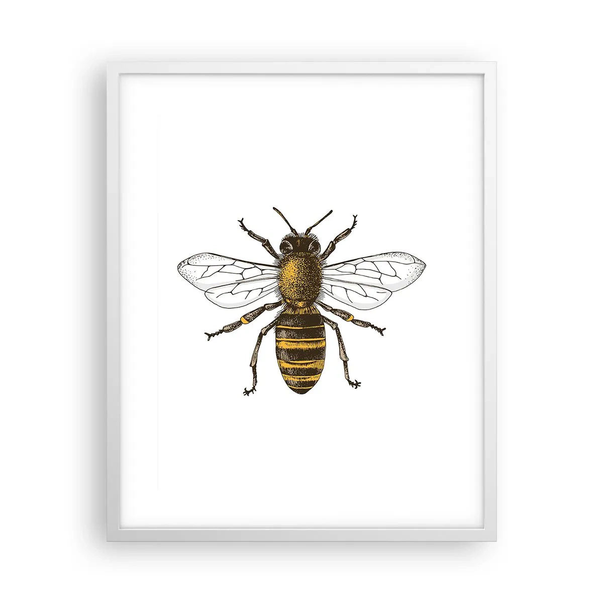 Poster in einem weißen Rahmen - Schön und gut - 40x50 cm