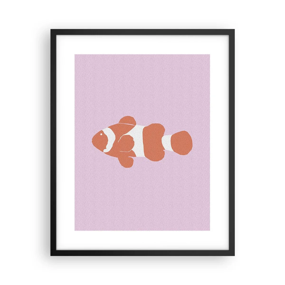 Poster in einem schwarzem Rahmen - In Koralle an Gesicht und Schwanz - 40x50 cm