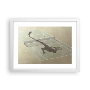 Poster in einem weißen Rahmen - Überwinde dich selbst - 40x30 cm