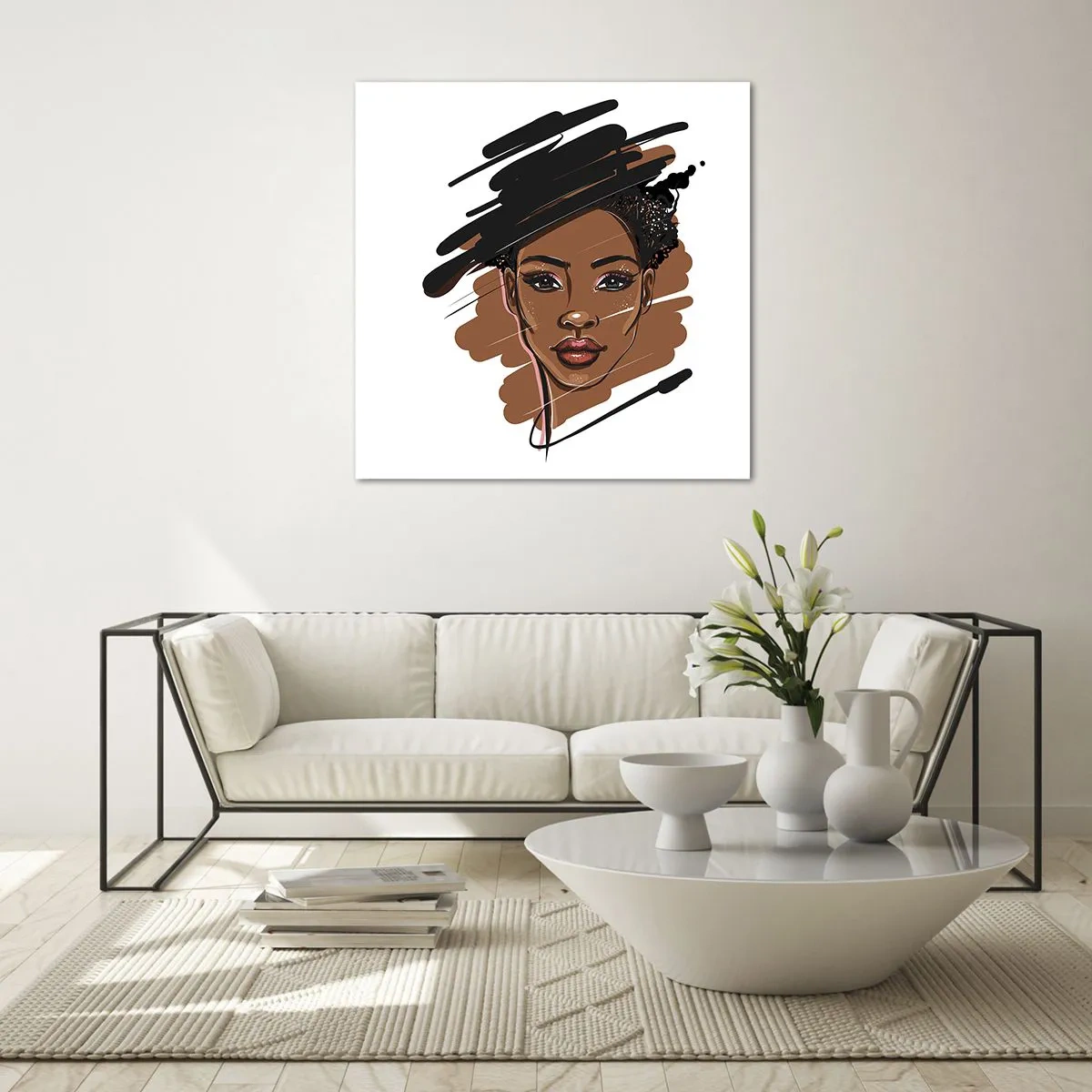 Glasbild - Bild auf glas - Süß wie Schokolade - 60x60 cm