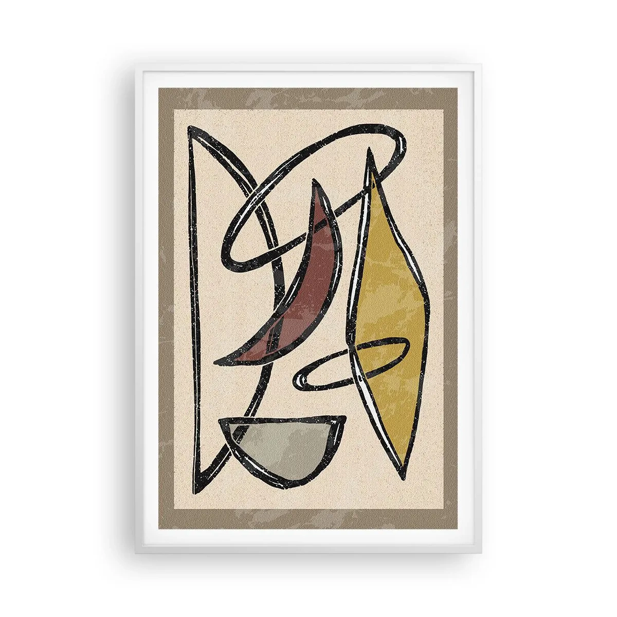 Poster in einem weißen Rahmen - Vertikale und Horizontale - 70x100 cm