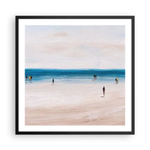 Poster in einem schwarzem Rahmen - Natürliches Bedürfnis - 60x60 cm