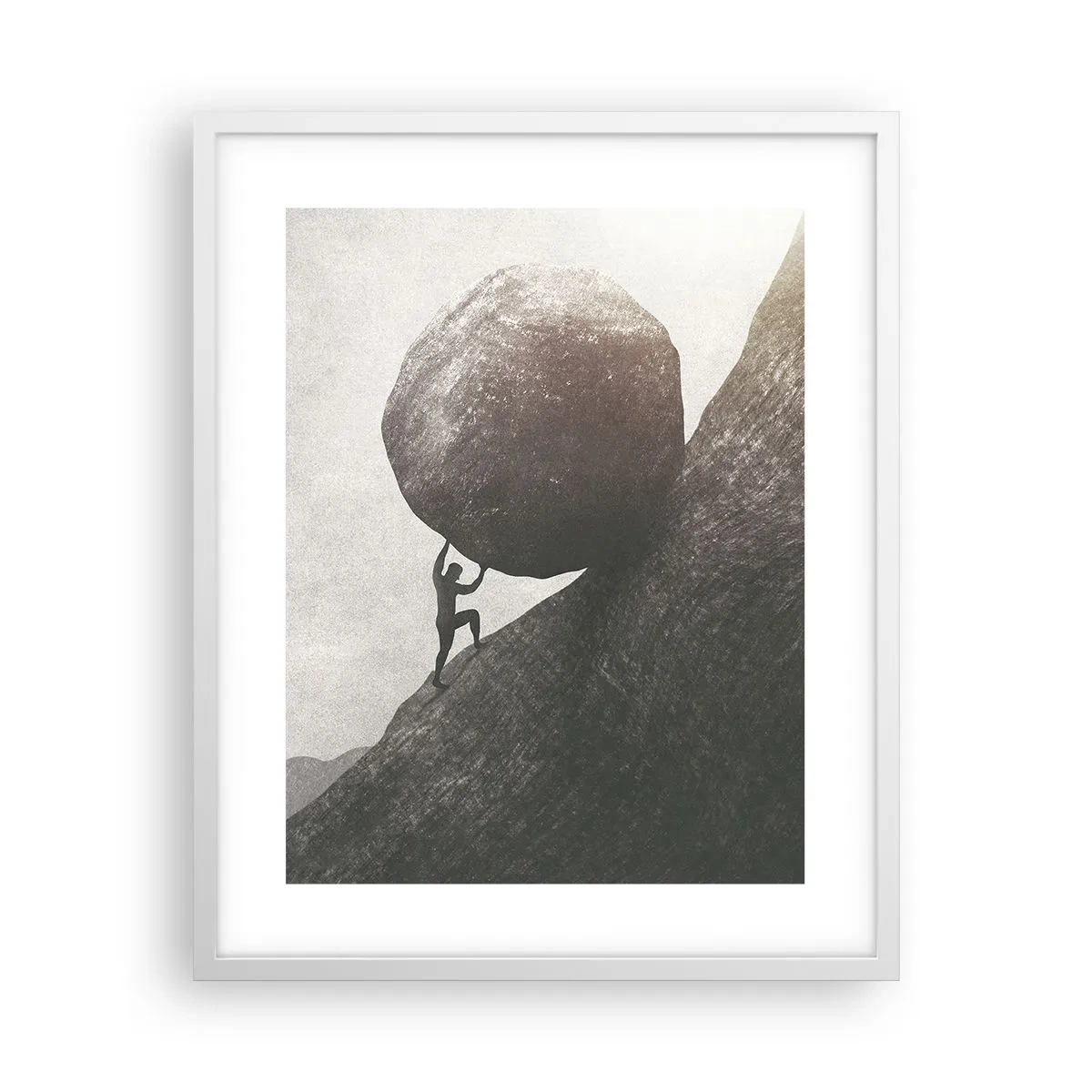 Poster in einem weißen Rahmen - Ich glaube wider alle Hoffnung - 40x50 cm