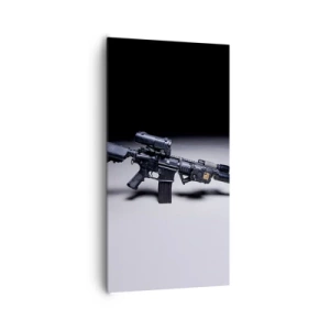 Bild auf Leinwand - Leinwandbild - dunkler Ritter - 65x120 cm