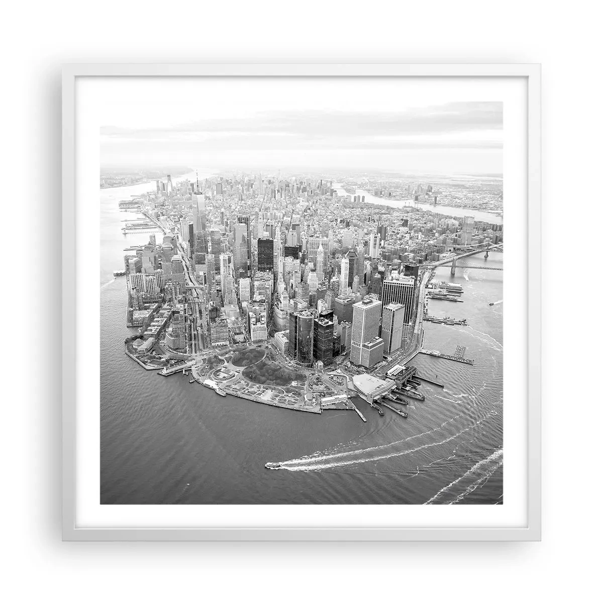 Poster in einem weißen Rahmen - Und wie kann es man nicht lieben? - 60x60 cm