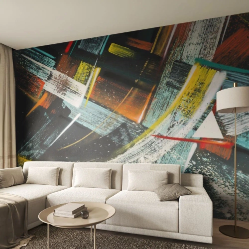 Fototapete Premium Canvas - Energie der Bewegung - Abstraktion, Stück, Moderne Kunst - 200x140 cm