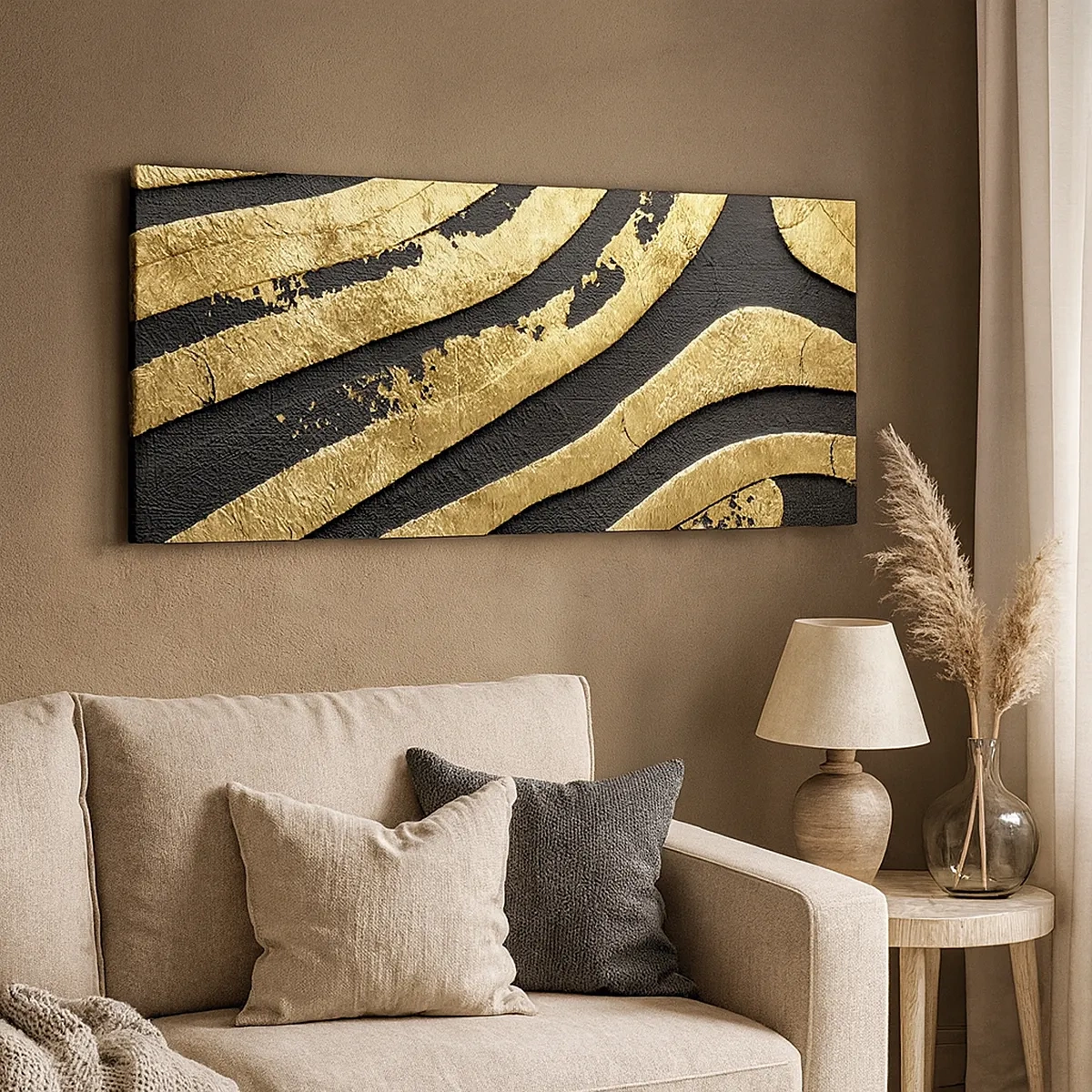 Bild auf Leinwand - Leinwandbild - Alles fließt - 30x30 cm