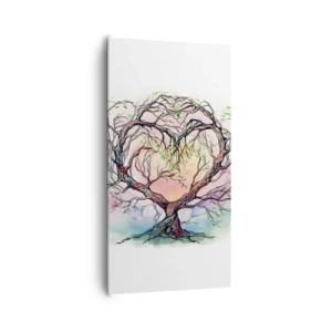 Bild auf Leinwand - Leinwandbild - Gemeinsam gegen die Stürme - 65x120 cm