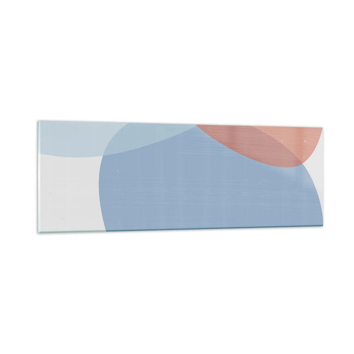 Glasbild - Bild auf glas - Pastellbeziehungen - 90x30 cm