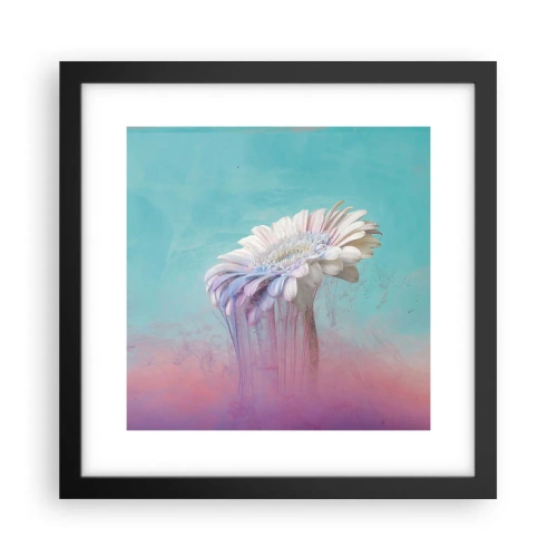 Poster in einem schwarzem Rahmen - Blumenunterwelt - 30x30 cm