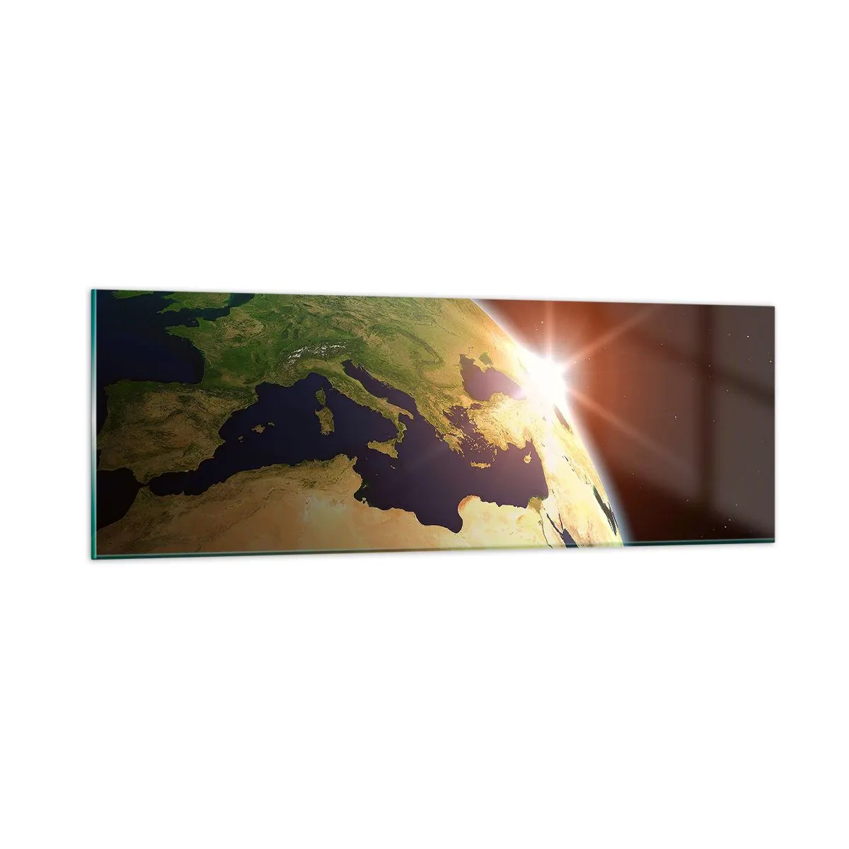 Glasbild - Bild auf glas - Sonnenaufgang - 90x30 cm