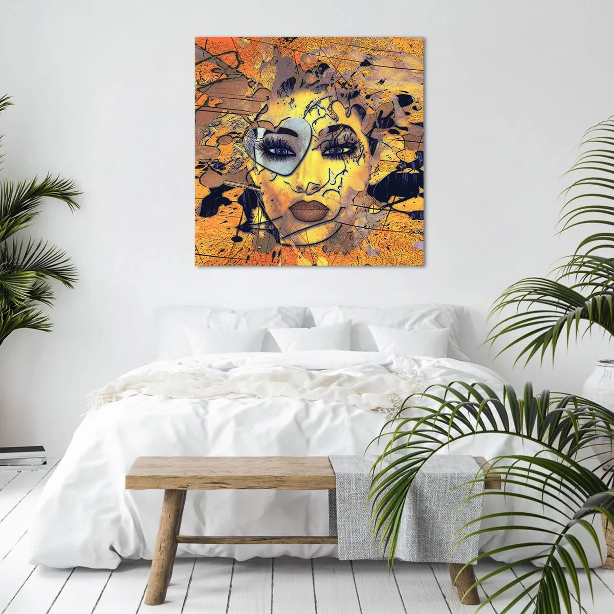 Bild auf Leinwand - Leinwandbild - Sonnige Schönheit - 70x70 cm