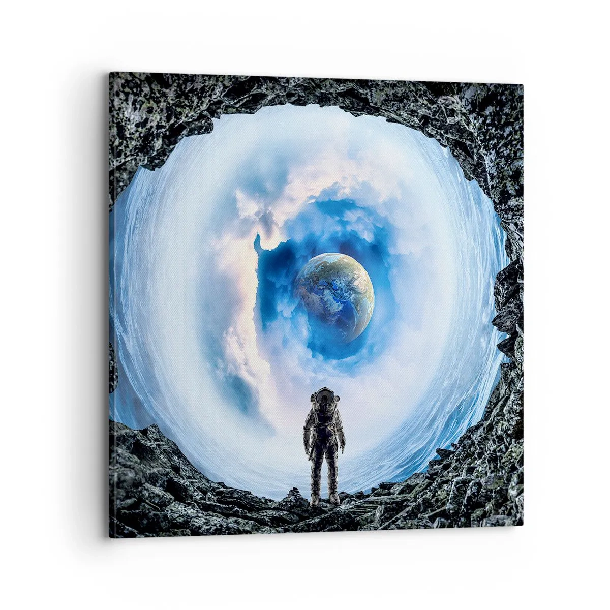 Bild auf Leinwand - Leinwandbild - Es ist nicht weit von zu Hause - 70x70 cm