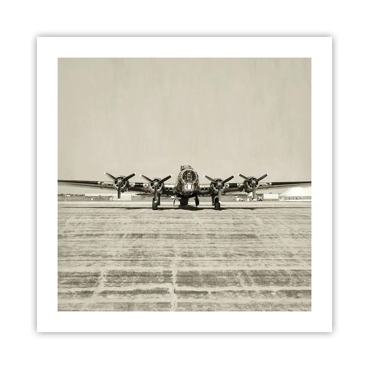 Poster - Wie immer bereit - 50x50 cm