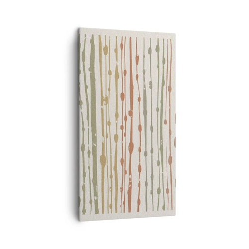 Bild auf Leinwand - Leinwandbild - Musikalische Notation von Farben - 45x80 cm