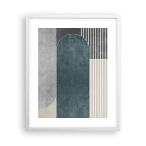 Poster in einem weißen Rahmen - Komposition auf der Ebene - 40x50 cm