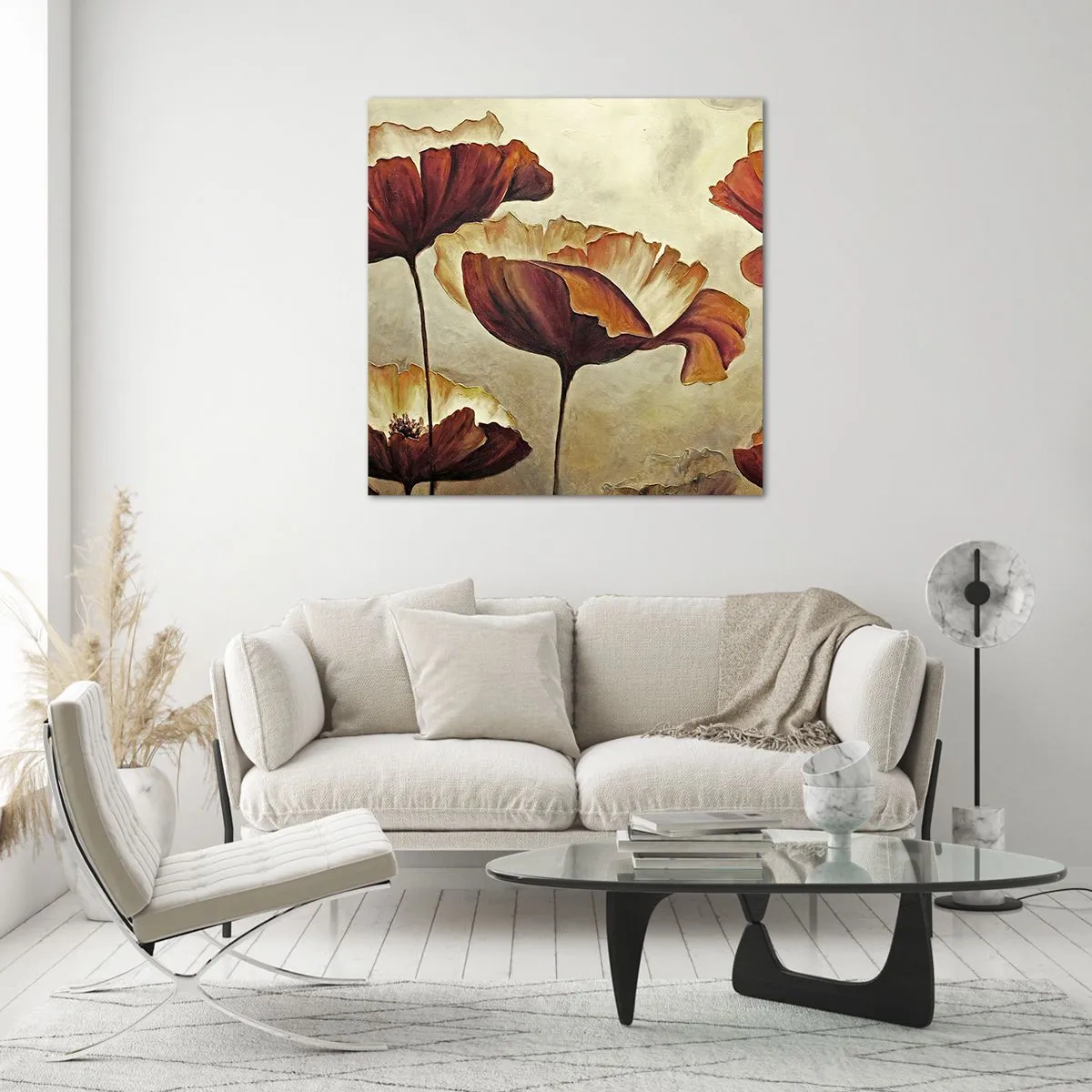 Glasbild - Bild auf glas - Weideland - 50x50 cm