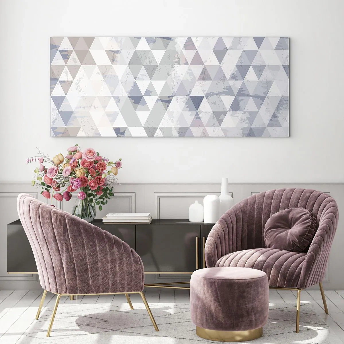 Glasbild - Bild auf glas - Im Rhythmus auf drei - 100x40 cm