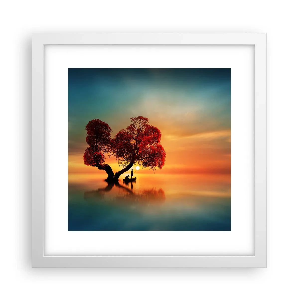 Poster in einem weißen Rahmen - Oddaysons und die Stille der Weltlosen - 30x30 cm