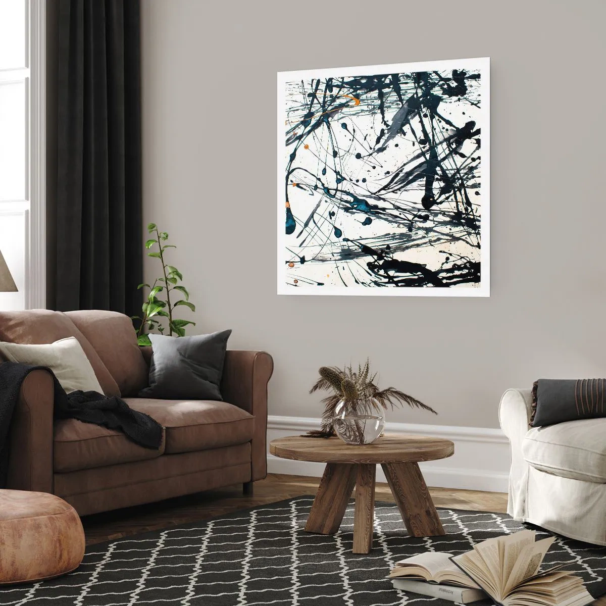 Poster - Expressionistische Abstraktion - 40x40 cm