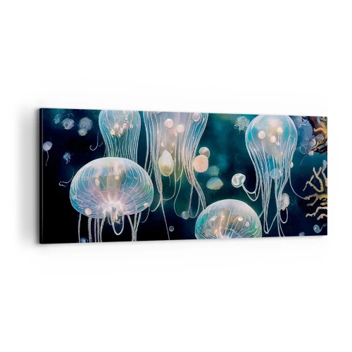 Bild auf Leinwand - Leinwandbild - Unterwasserball - 100x40 cm