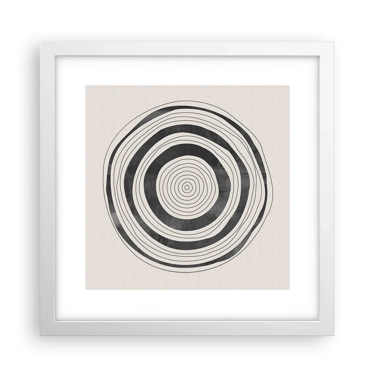 Poster in einem weißen Rahmen - Wichtig ist, was dazwischen liegt - 30x30 cm