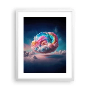 Poster in einem weißen Rahmen - Traum von einem Vergnügungspark - 40x50 cm